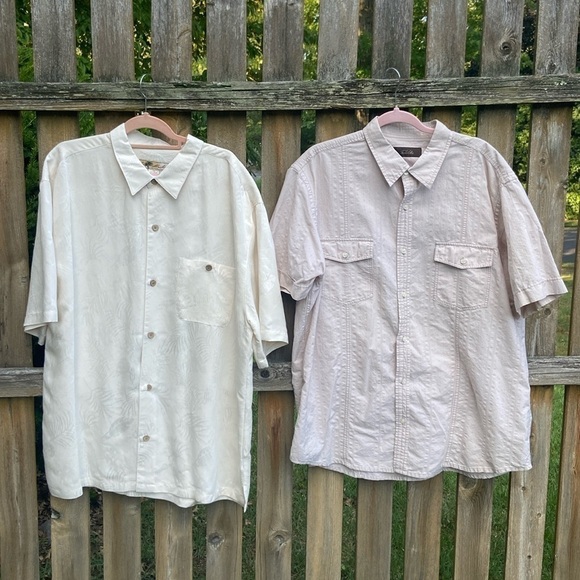 Mens Joe Marlin & Tasso Elba XXL Button Up Short Sleeve Shirts - Picture 1 of 7